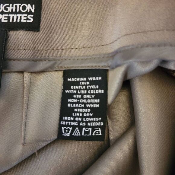 Designer Retro Stitched Soft Mossy Green Long Skirt Suit Brand Norton McNaughton - Picture 12 of 13